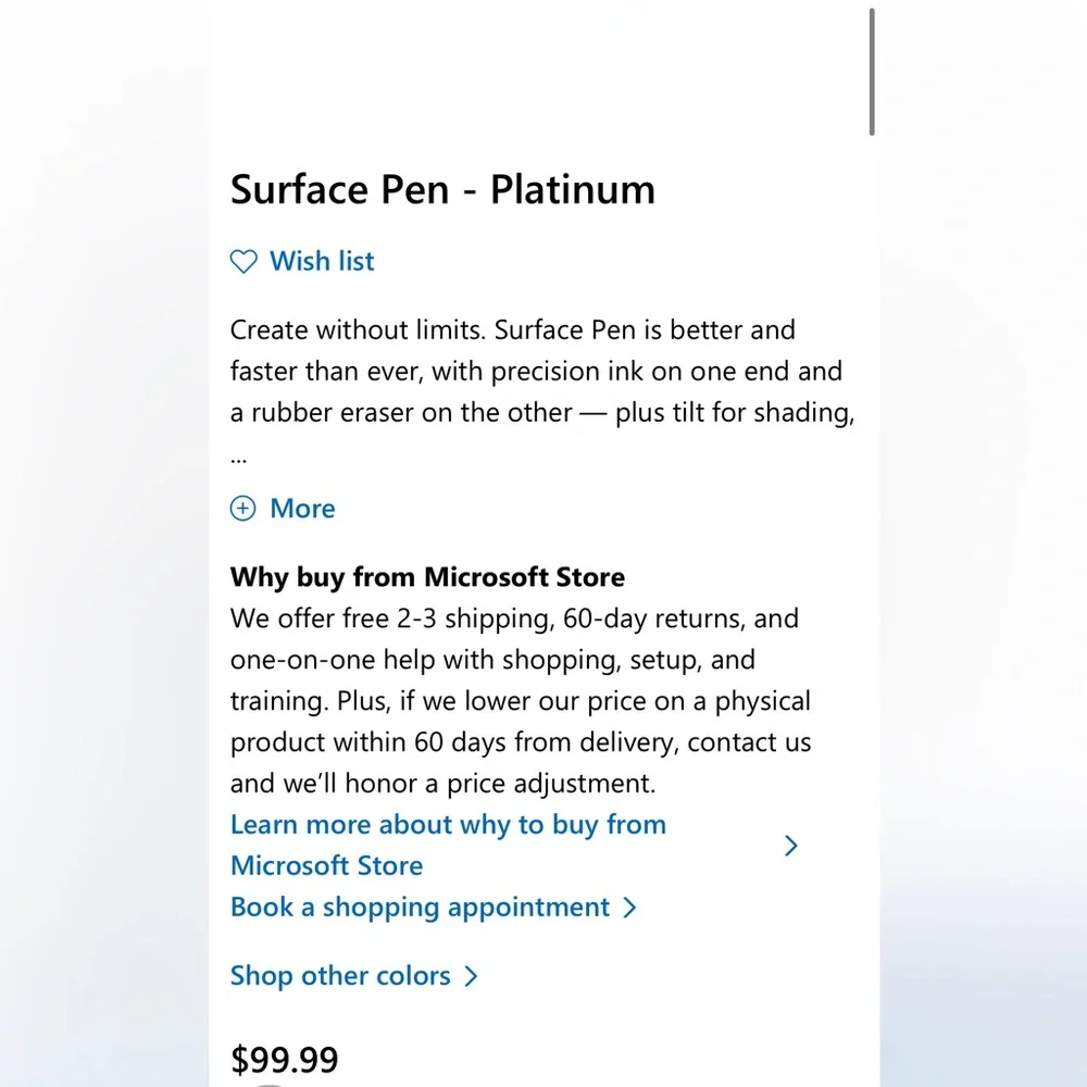 Microsoft surface pen